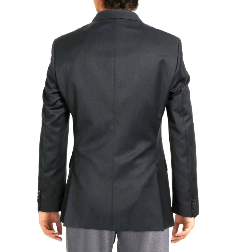 Hugo Boss Mens Blazer Size 40 Regular Charcoal Virgin Wool H Huge 214 Slim Fit
